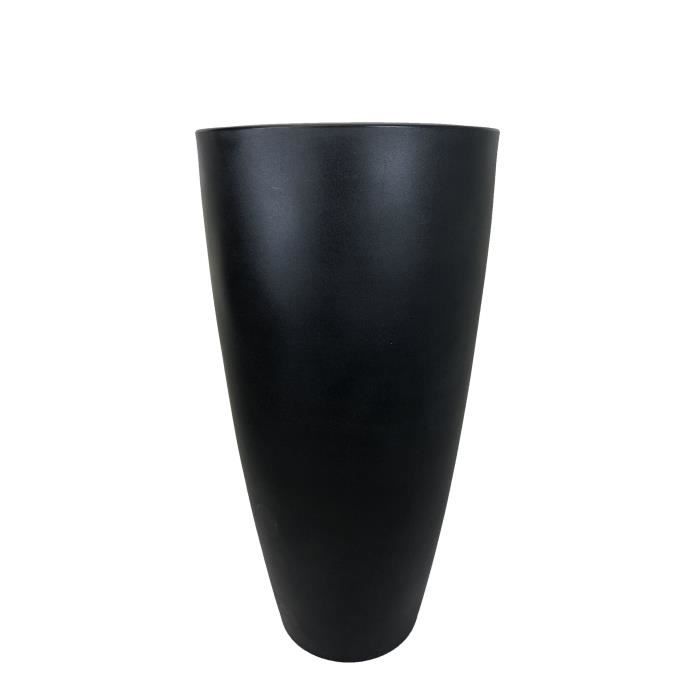 Pot de fleurs conique Delight - 200 L - Noir