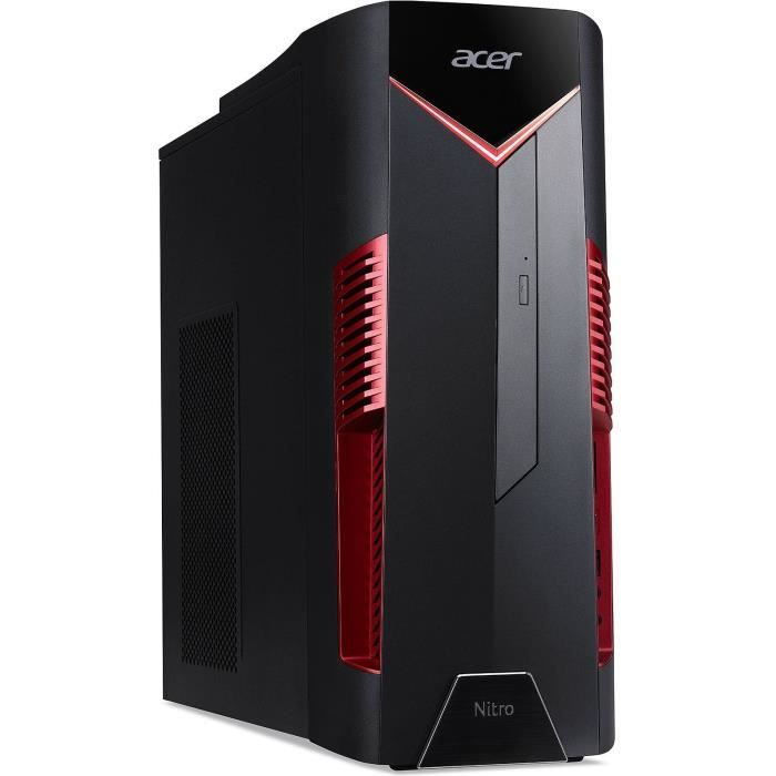 ACER Unité centrale Gamer Nitro N50-600 - Core i5-9400F - RAM 8 Go DDR4 - 128 Go SSD + 1 To HDD 3.5