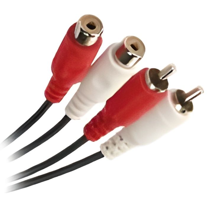 APM 417003 Cordon 2 RCA Mâle / 2 RCA Femelles - 1.5 m
