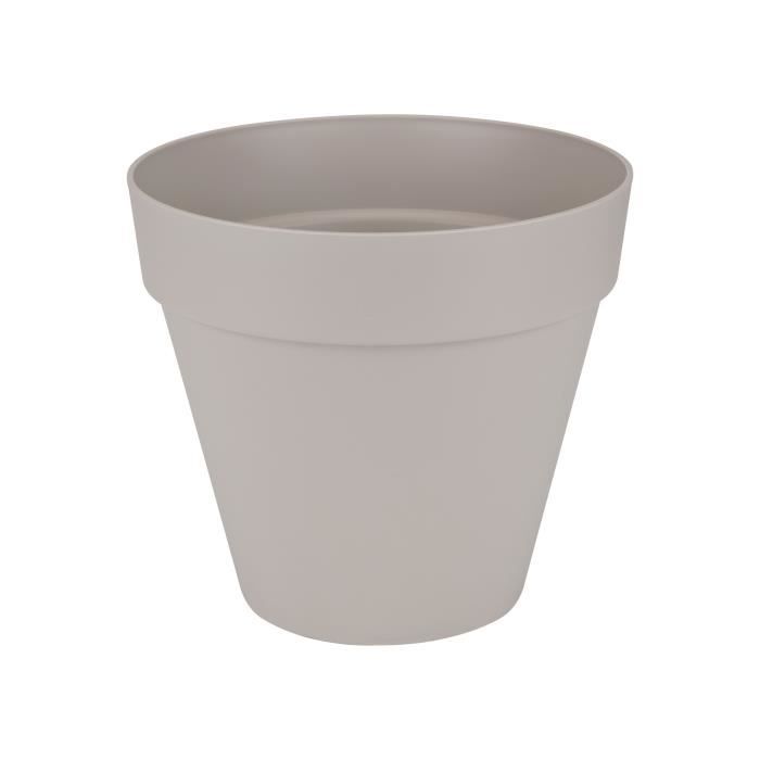 Pot plastique ELHO Diam.40 L.39 x l.39 x H.35.2 cm gris clair