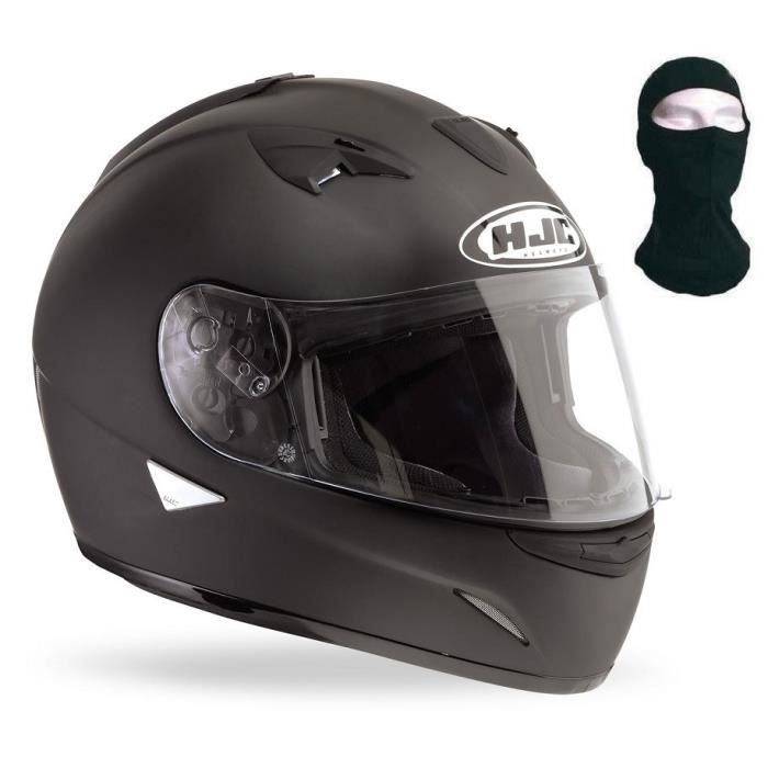 HJC TR-1 Casque Intégral Noir Mat + Cagoule