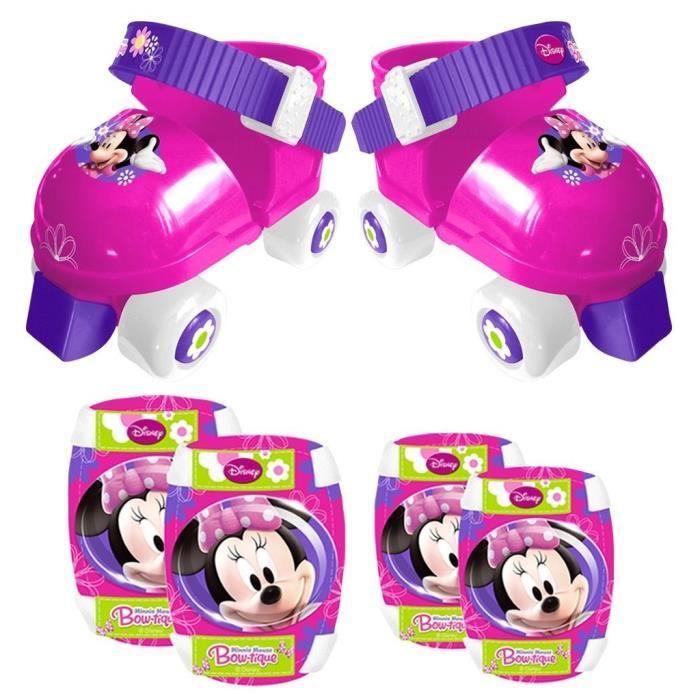 MINNIE Set Patins à Roulettes et Protections