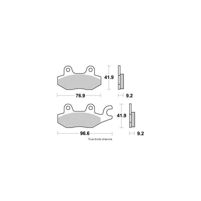 Plaquettes de frein Scooters Kymco Agility 125 Avant de 2006 à 2014