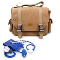 MALLETTE D'URGENCE Sac en toile beige de premiers secours pour infirm MALLETTE D'URGENCE Sac en toile beige de premiers secours pour infirm