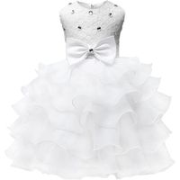 ROBE DE CÉRÉMONIE Minetom Enfants Filles Sans Manches À Volants En O ROBE DE CÉRÉMONIE Minetom Enfants Filles Sans Manches À Volants En O
