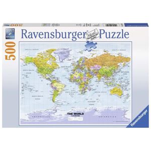 Ravensburger Antique Carte Du Monde 1000 Pièces Effet Bois