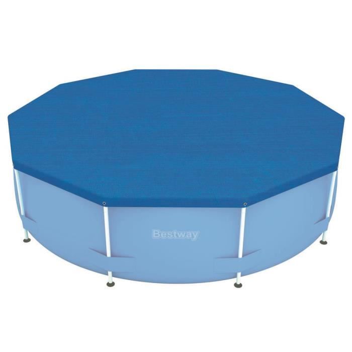 BESTWAY Bâche 4 saisons pour piscine Frame Pool ronde Ø 305cm