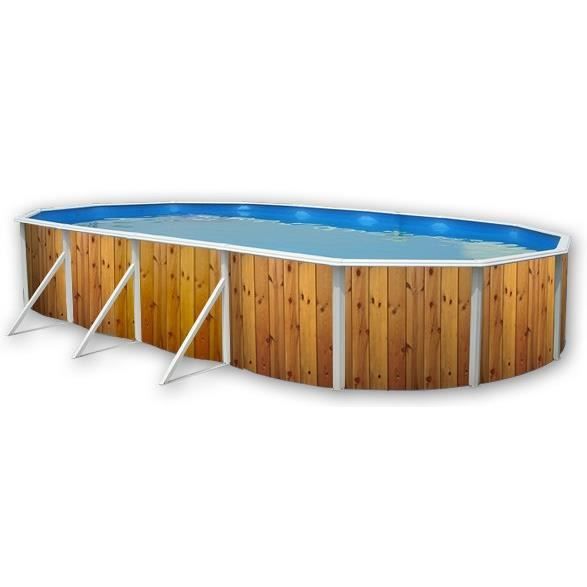 VETA Piscine ovale en acier 915x457x120cm
