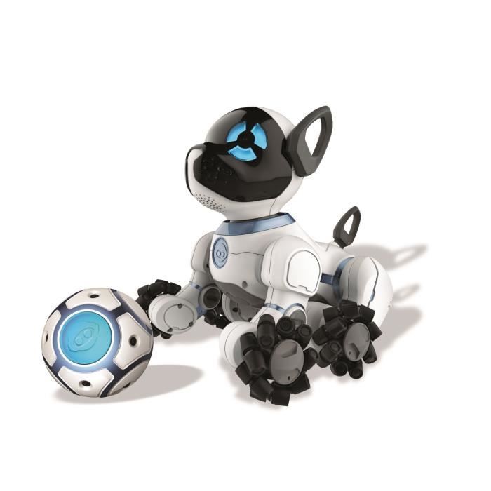 WOWWEE Chien Robot Télécommandé Chip Noir et Blanc