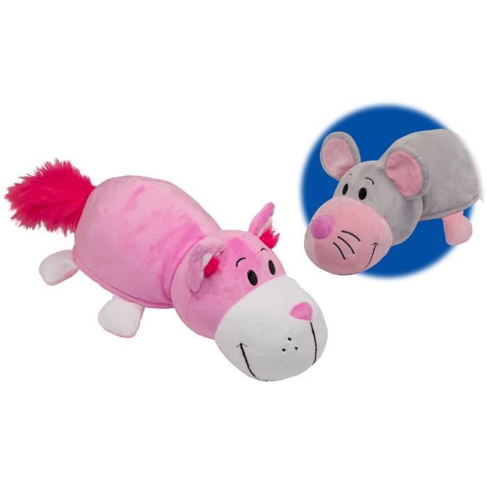 FLIP-A-ZOO Chat Rose-Souris 2-en-1