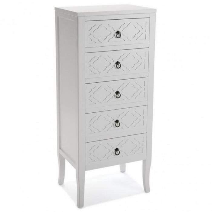 Top Commode Blanche Et Bois N0y