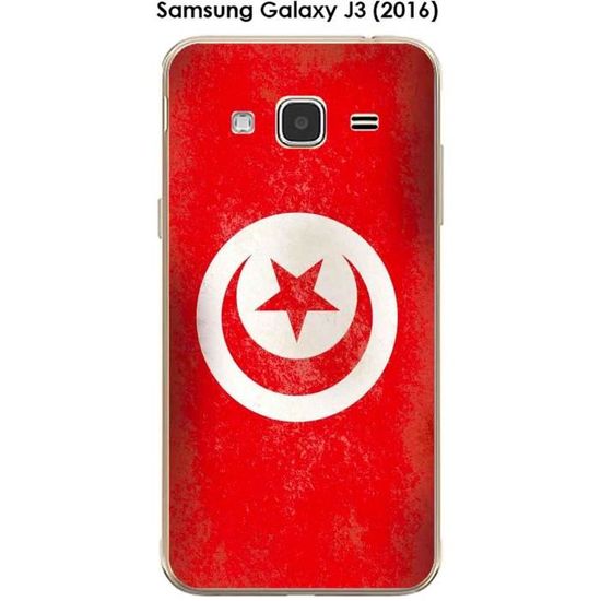 coque samsung j3 2016 drapeau tunisie