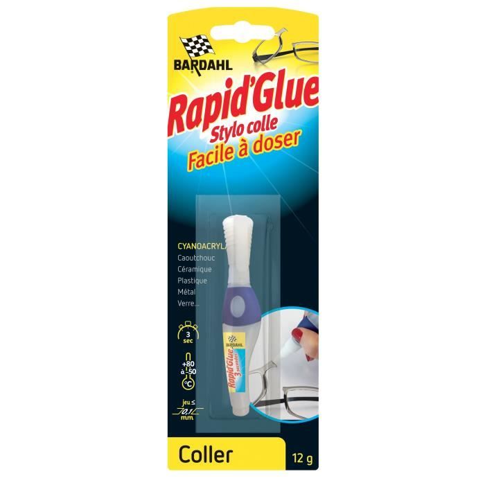BARDAHL Rapid Glue - Stylo  - Prise rapide 3 secondes - Haute resistance - 12 g