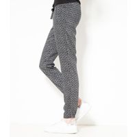 PANTALON Camaieu - Pantalon femme fluide BANKS IMP NOIR/BLA PANTALON Camaieu - Pantalon femme fluide BANKS IMP NOIR/BLA