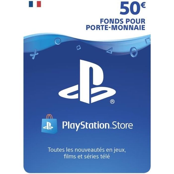 Playstation Network Live Card 50 € PS4 - PS3 - PS VITA