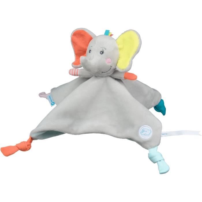 BEBE CONFORT DOUDOU ELEPHANT CARRE PLAT - ELIDOU l'éléphant