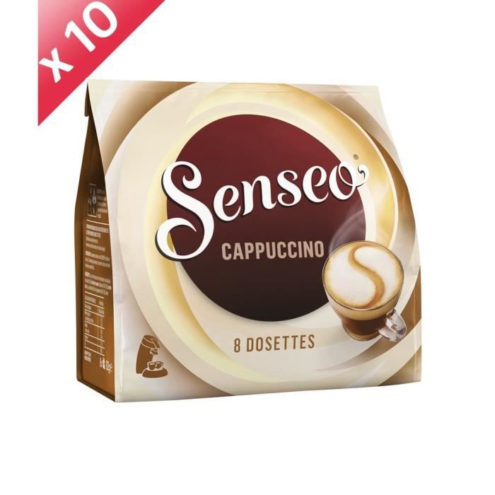 80 dosettes SENSEO Gourmand Cappuccino Café