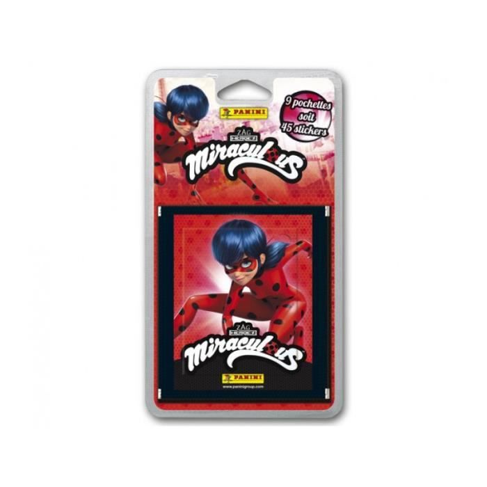 PANINI 9 pochettes MIRACULOUS - Cartes à collectionner