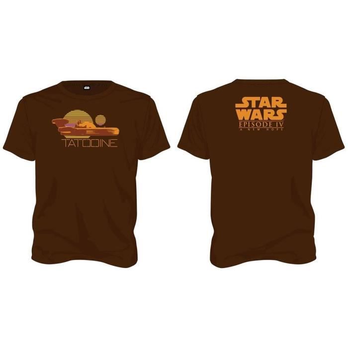 T-shirt Star Wars Tatooine - Homme Marron