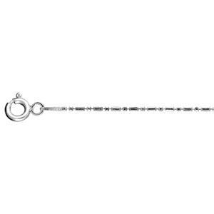 En Argent 925/°°   Longueur  42 cm   Largeur  0,1 cm   Collier