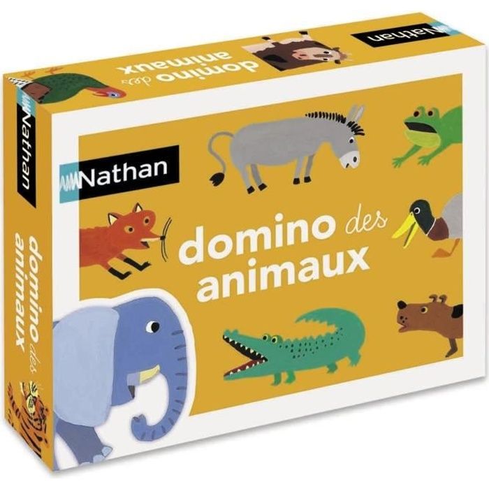 Diset   Domino Des Animaux   Domino très coloré pour reconstituer la