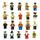 INLOFF 20Pcs Minifigures Figures Hommes Hommes Min