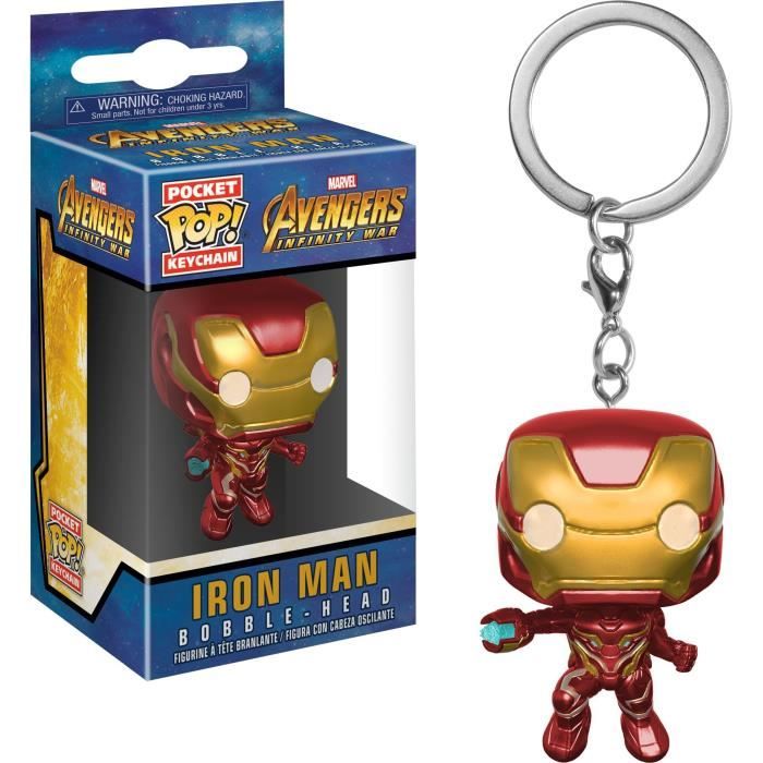 Porte cle Funko Pocket Pop Marvel Avengers Infinity War Iron Man volant