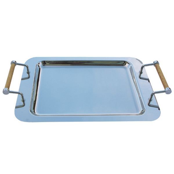 2 Plateaux Rectangulaires Antidérapants CIVG - 45x32cm - Plastique Alimentaire - Pour Maison/Restaurant