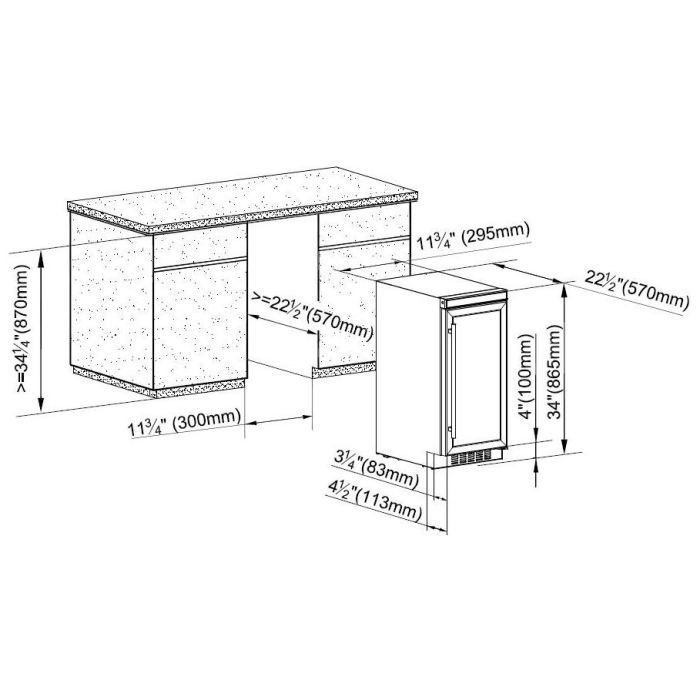 Cave à vin de service - 2 temp. - 17 bouteilles1