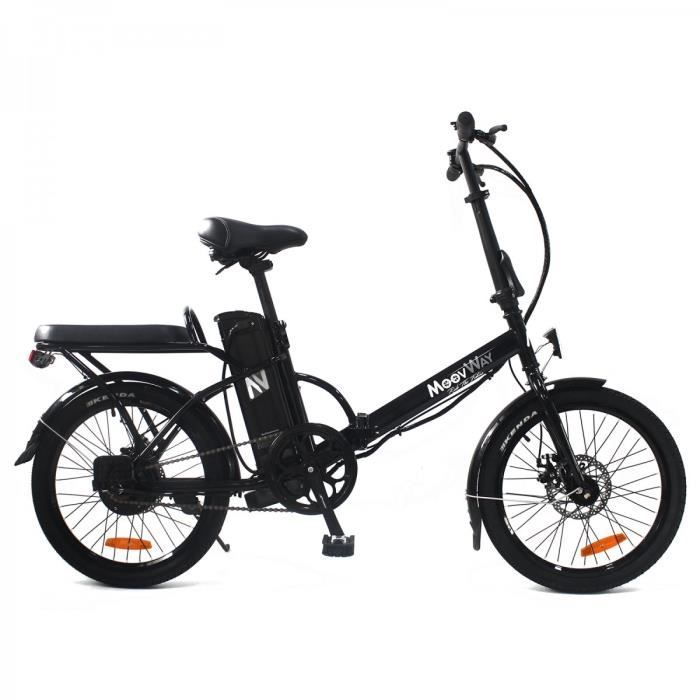 MOOVWAY Vélo électrique Pliable Urban City - Noir