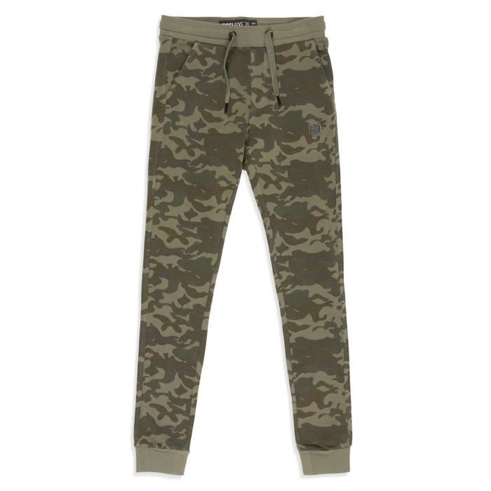DEELUXE - Jogging Kaki Ajusté Imprimé Camouflage - Garçon