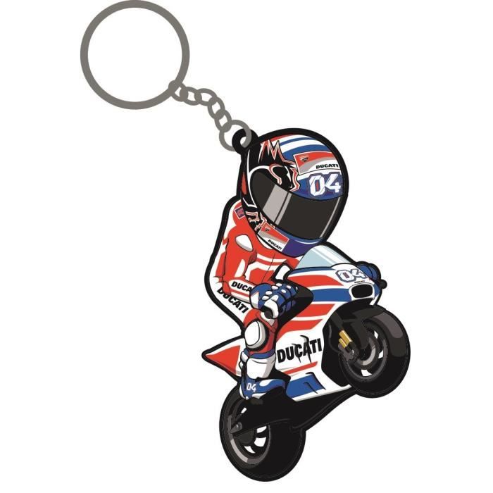 GP MOTORS Porte-clés Andrea Dovizioso Desmo - Rouge et Blanc