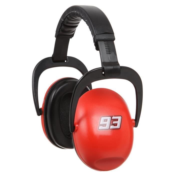 GP MOTORS Casque antibruit Marc Marquez - Rouge et Noir