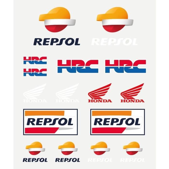 GP MOTORS Stickers medium Repsol Honda - Multicolore