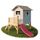 Chalet en bois avec toboggan enfants "Peter Pan"