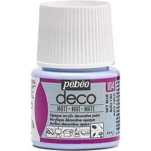 Peinture Pbo Déco Bleu Ciel Mat 45ml Pebeo Achat Vente Peinture