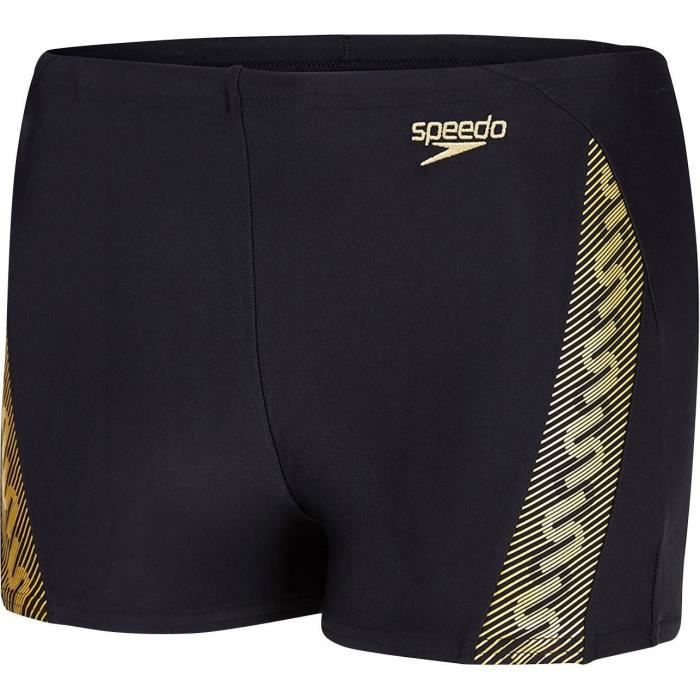 SPEEDO Slip de bain MONOGRAM - Garçon - Noir / Or