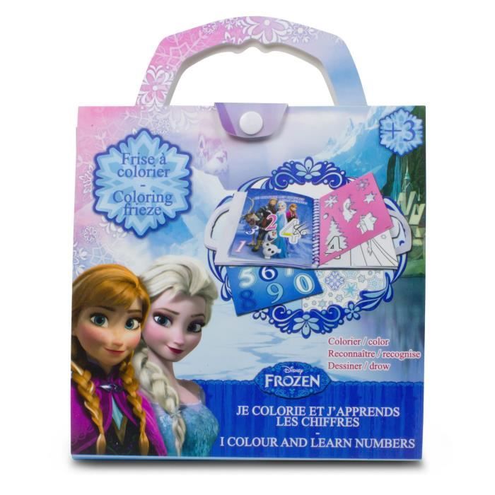 FROZEN - Petite pochette pour l'apprentissage des chiffres - Coloriage - Dessin