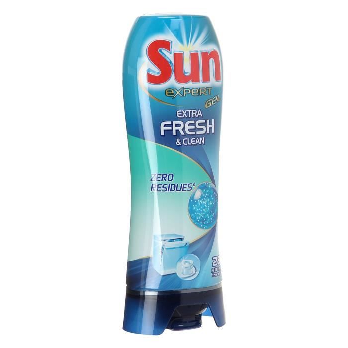 SUN EXPERT Gel Lave-vaisselle Extra Fresh & Clean - 28 Lavages