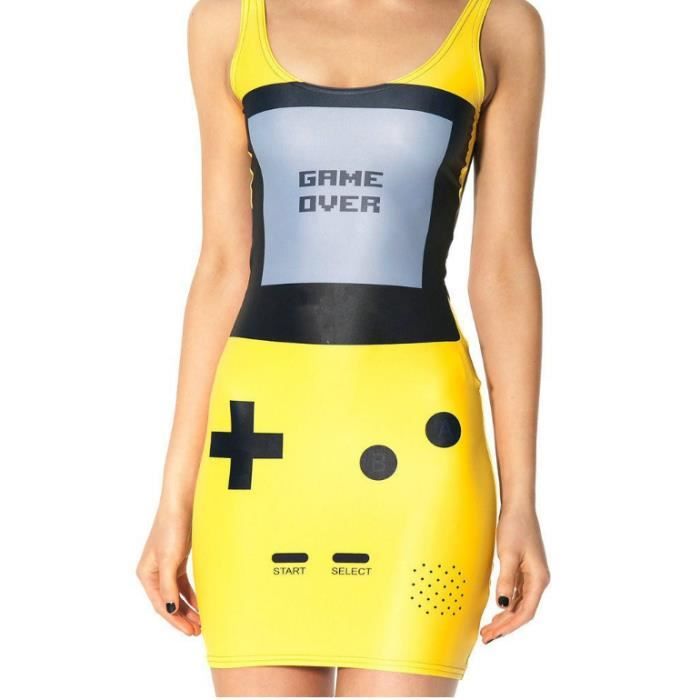 Robe déguisée sexy Game Boy Game Over Soirée ou plage taille U Achat