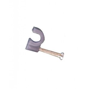 VOLTMAN Lot de 100 attaches professionnelles - Diam?tre 4 mm? - Gris