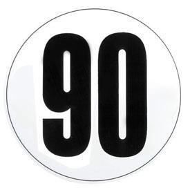 Disque Adhésif de Limitation de Vitesse 90 Km-h