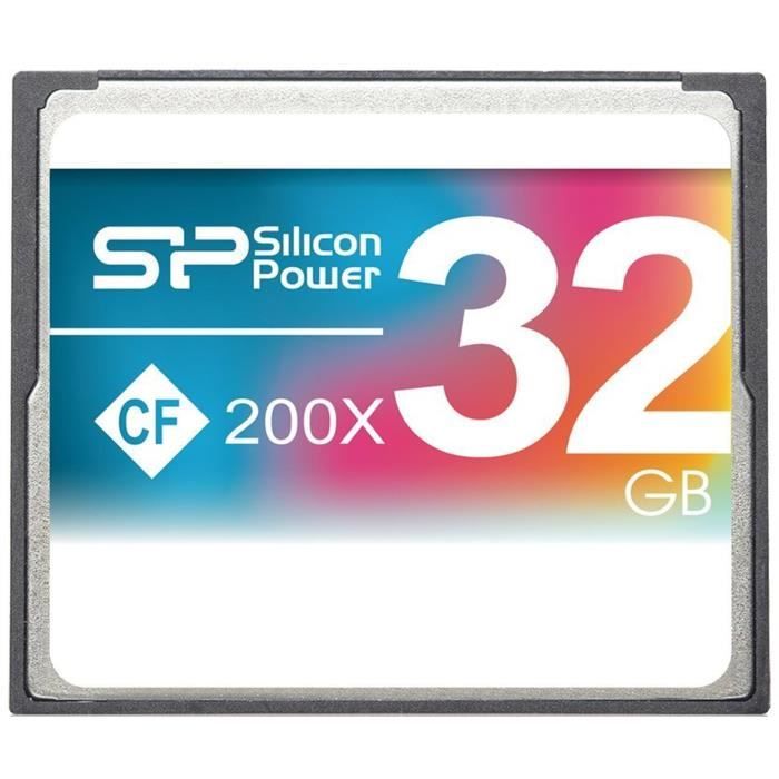 SILICON POWER Carte mémoire Compact Flash 200X - 32 Go