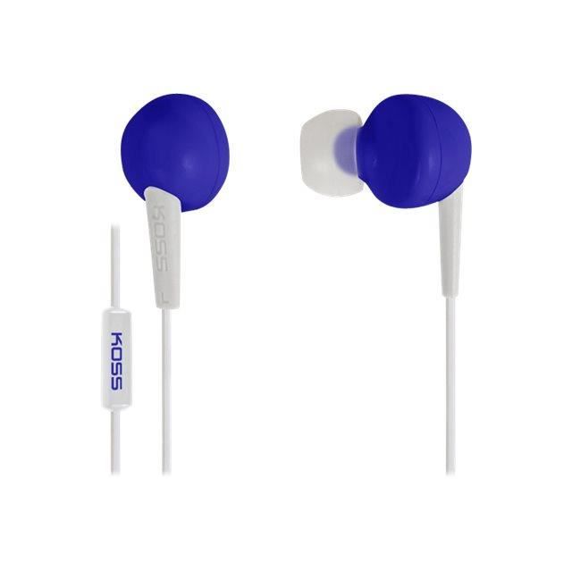 Koss Keb6ib écouteurs Avec Micro Intra Auriculaire Jack 35mm Bleu