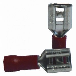 VOLTMAN Pack de 10 Clips femelles 6,5 mm rouge