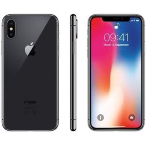 iPhone X 64 Go Gris Sideral Occasion - Comme Neuf