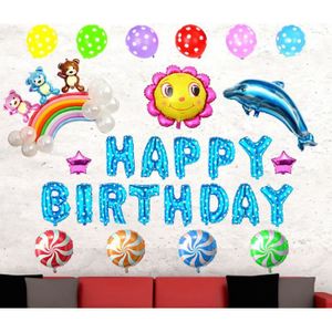 Joyeux Anniversaire 20 mm aluminium multi Rainbow Couleur Ruban Décoratif Fête Favour Box