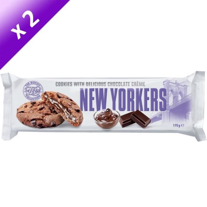 NEW YORKERS Cookies Fourrés aux Noisettes - 175 g x2