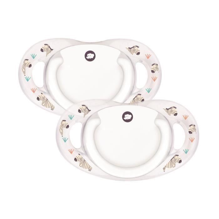 Sucette dental safe - silicone 18/36M - X2 - Blanc (Lot de 3)