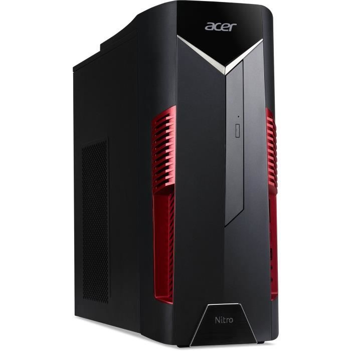Unité Centrale Gamer - ACER Nitro N50-600 - Core i5-8400 - RAM 8Go - Stockage 1To HDD + 128Go SSD - RTX 2070 - Windows 10